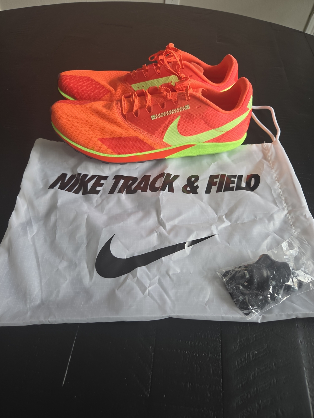 Nike Track Spikes - Bright Orange with Volt Swoosh